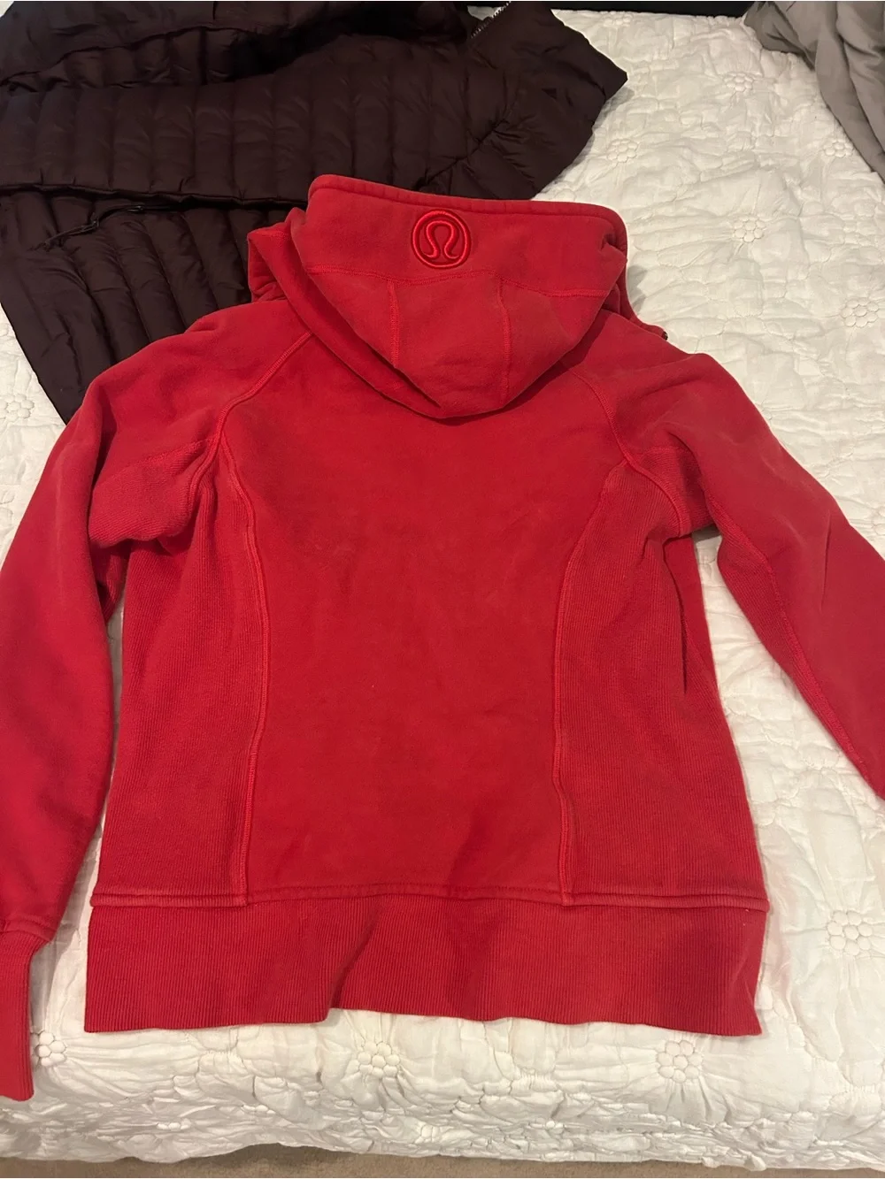 lululemon athletica Red Scuba Hoodie Jacket